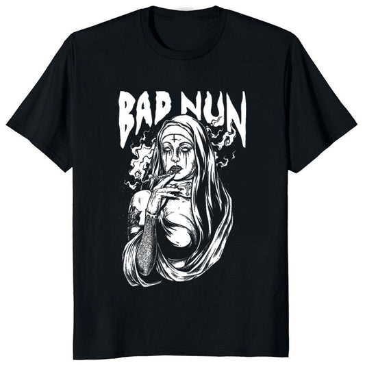 Devil Unholy Nun Tshirt 3D Print Tops Men Women Unisex T-Shi